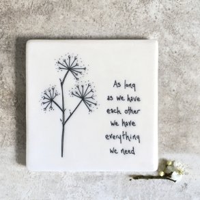 Bordsk�ner til krus - As long as we have each other