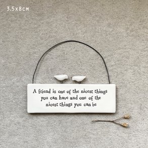 Dekorasjon - fugler - Friend is one of the nicest things