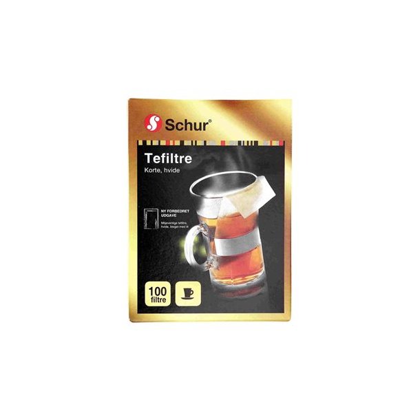 Tefilter korte hvite 100 stk